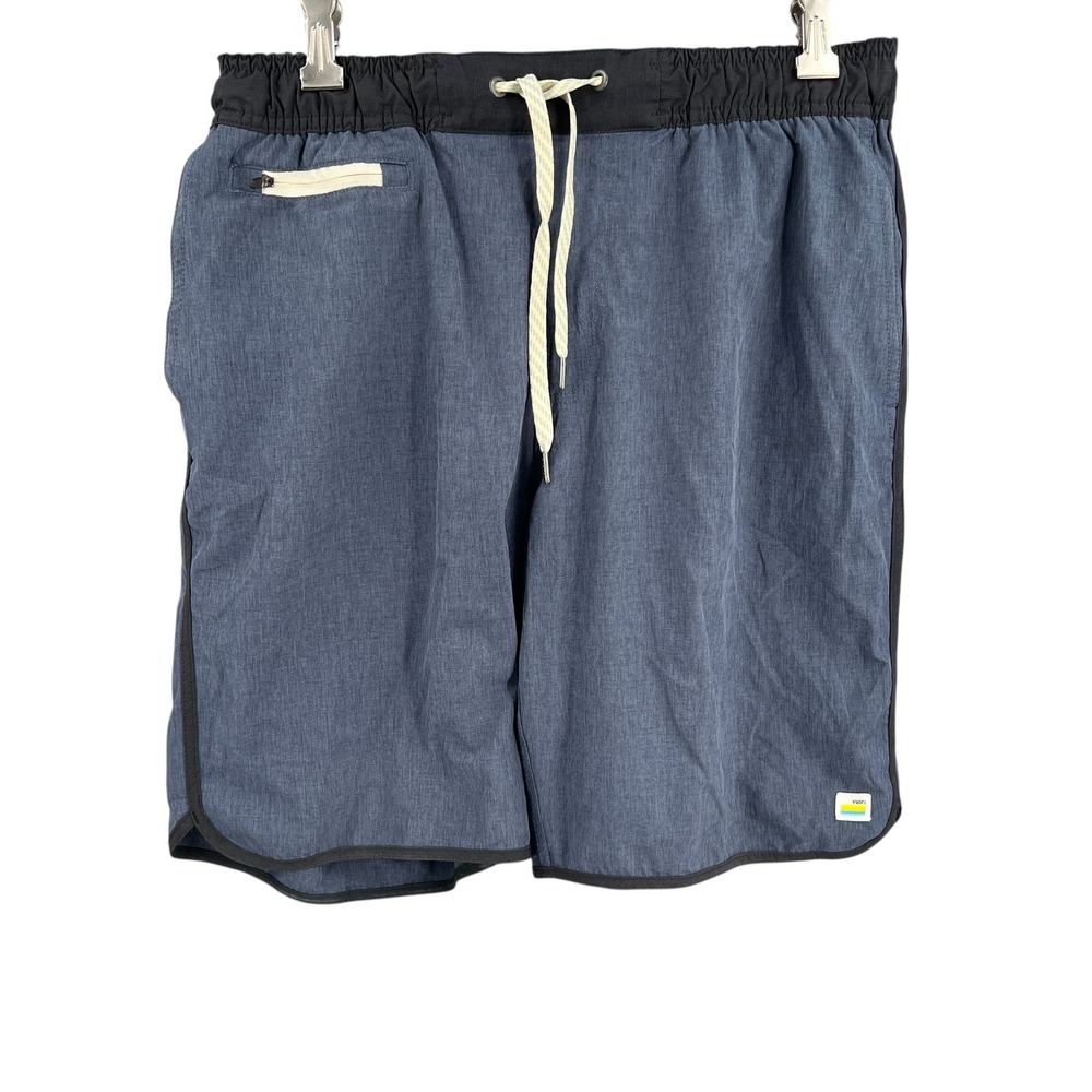 VUORI‎ Cruise Boardshort "V" CYCLED Performance 4 Way Stretch Mens Size M Blue